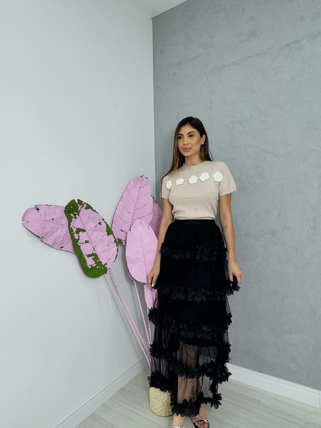 Blusa Modal C/ Rosas