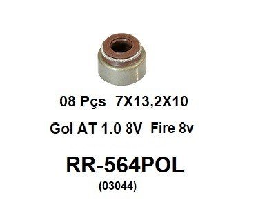 RET HASTE DE VÁLV VW/FIAT AT 1.0 8V/FIRE  (7mm) 