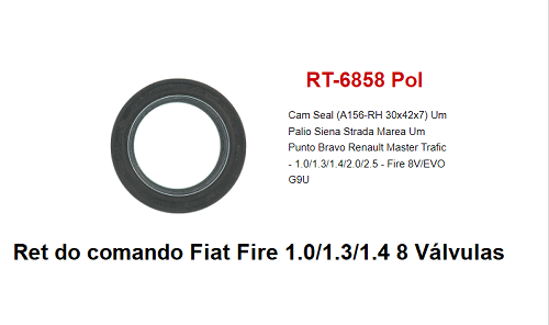RET COMANDO FIAT FIRE 1.0/1.3/1.4 8V 