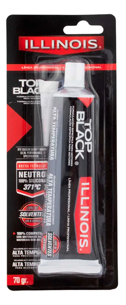 Junta liquida (Silicone) Preto. Suporta até 315 graus temperatura   ( 70 Gramas )