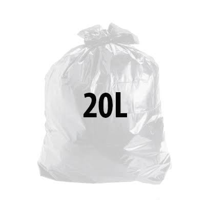 SACOS PARA LIXO 20L BRANCO FD/100