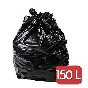 SAXOS PARA LIXO 150L FD/25 PRETO REFORÇADO 