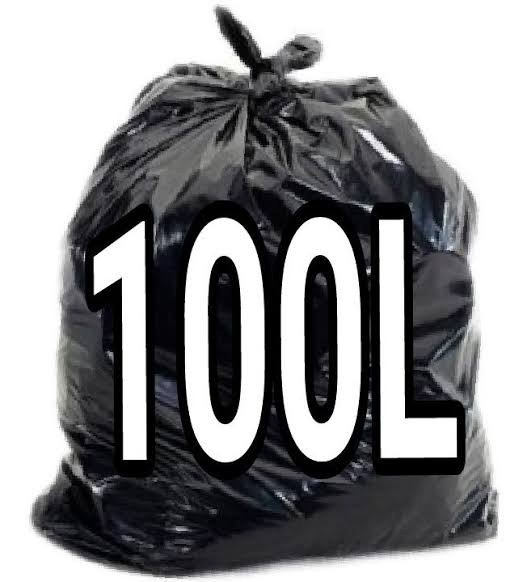 SACOS PARA LIXO 100L FD/25 PRETO REFORÇADO 