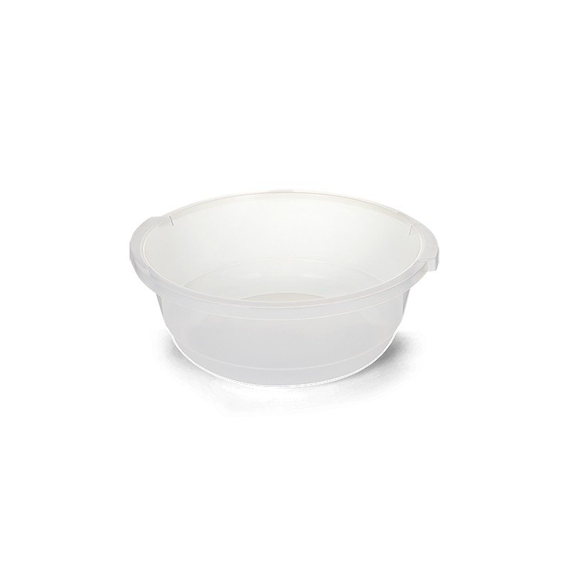 Bacia redonda 5,5l transparente plasvale
