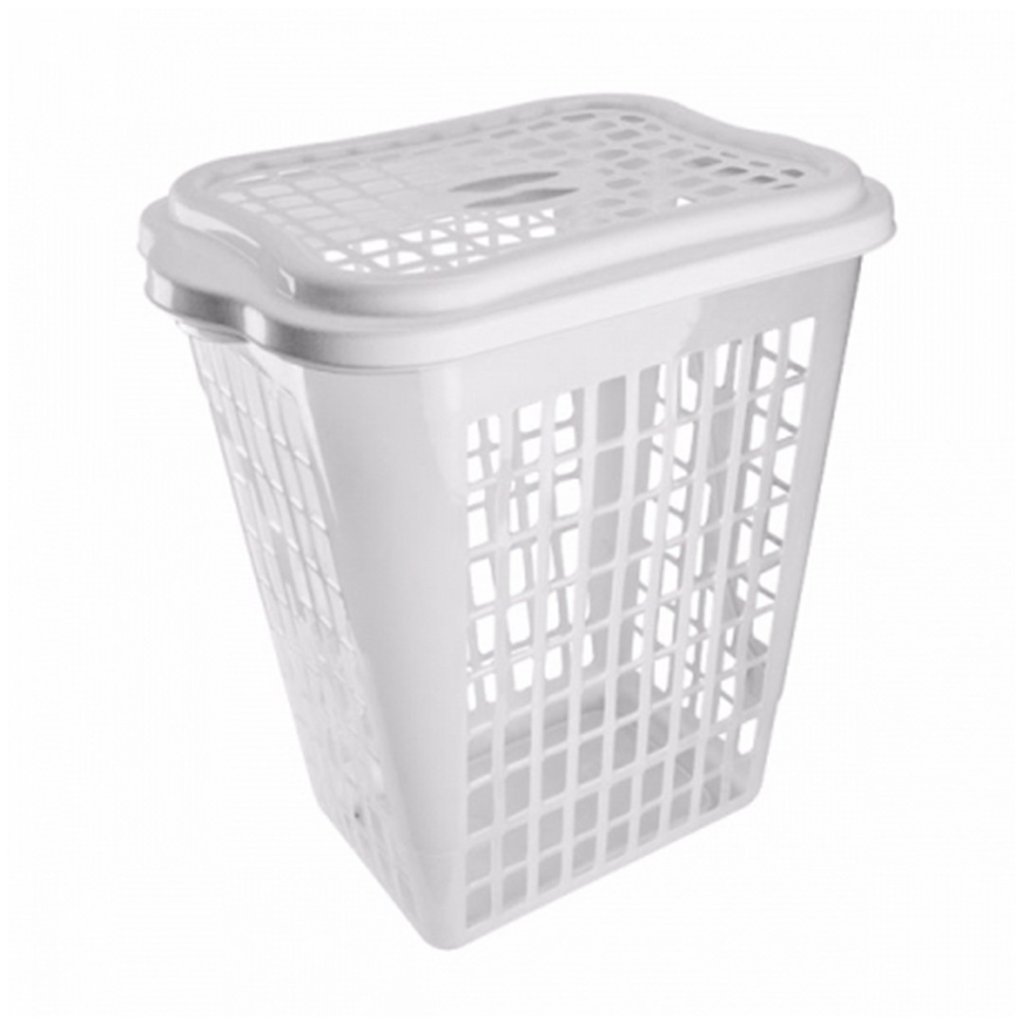 Cesto teclado retangular 46L transparente plasvale 