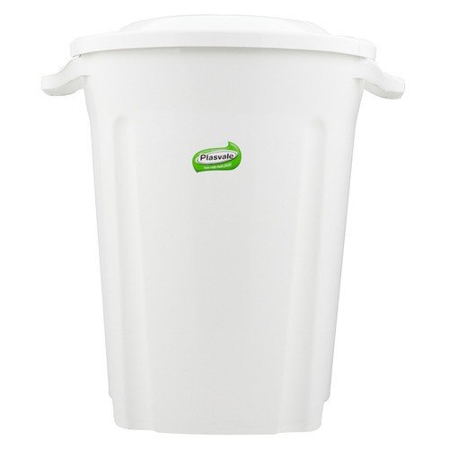 Lixeira 62L Branca plasvale 
