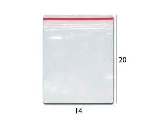 SACO ZIP N07 14X20CM 100 UNIDADES