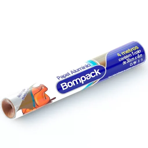 PAPEL ALUMÍNIO 4 METROS BOMPACK