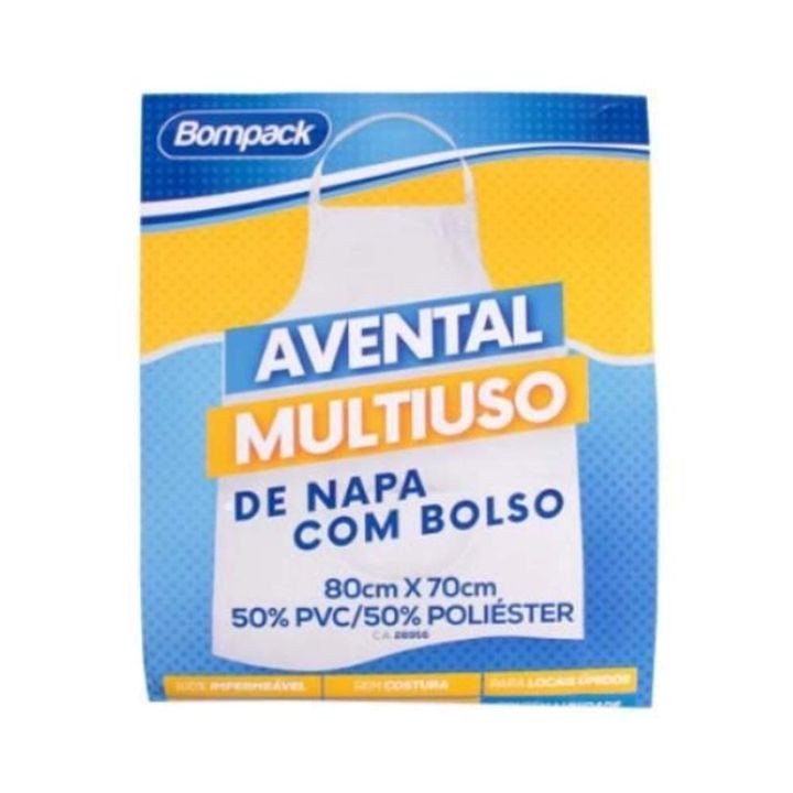 AVENTAL MULTIUSO DE NAPA COM BOLSO 1 UNIDADE