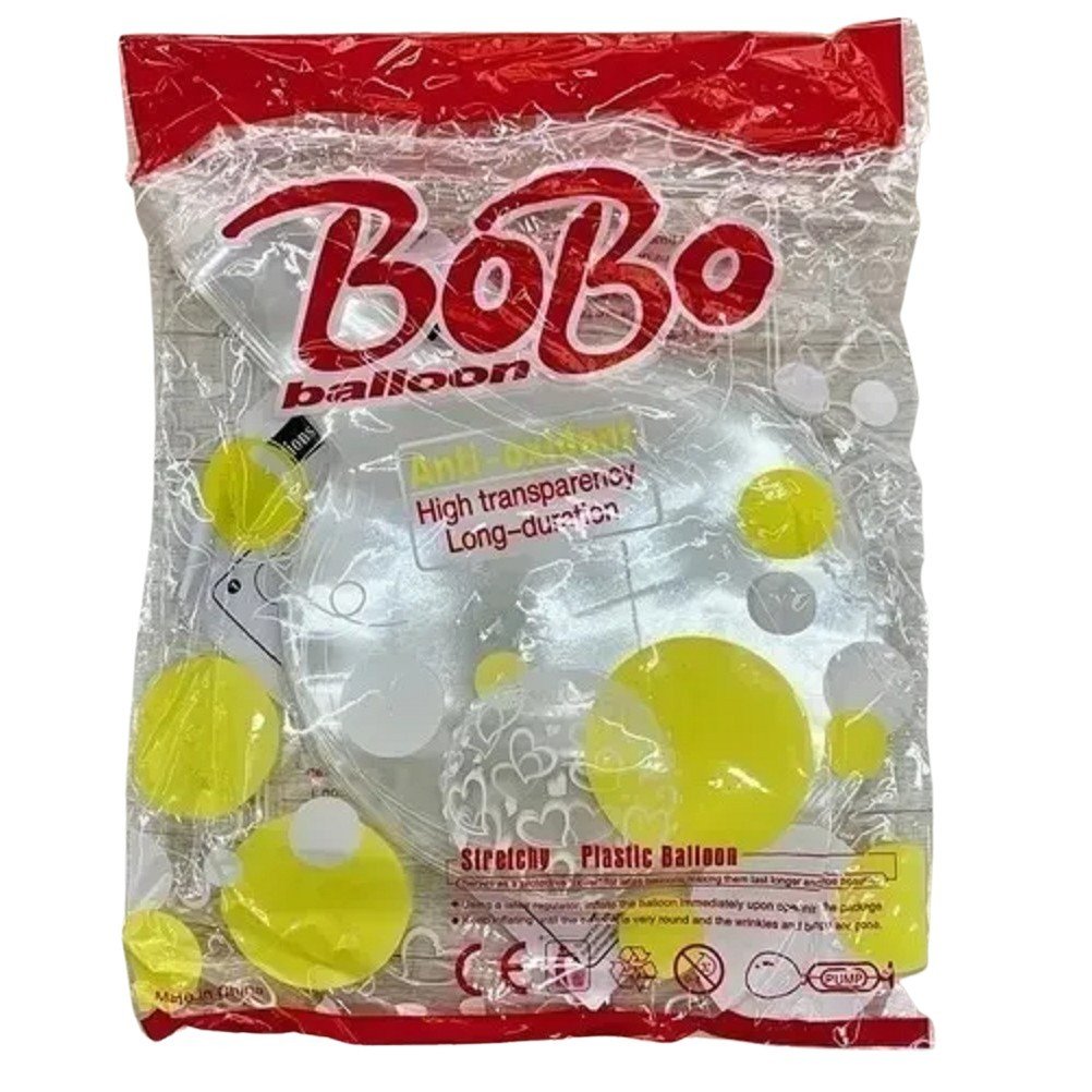 BALÃO BUBBLE PVC 10 POLEGADAS COM 50 UNIDADES