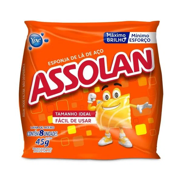ESPONJA DE LÃ DE AÇO ASSOLAN 