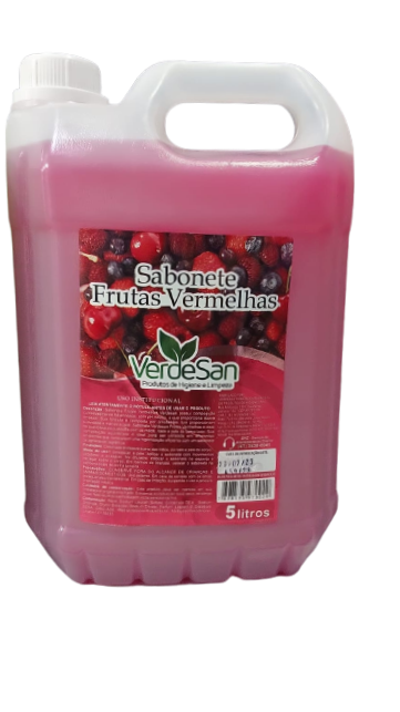 SABONETE VERDESAN FRUTAS VERMELHAS 5 LITROS