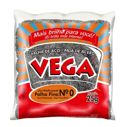 PALHA DE AÇO Nº2 FINA – VEGA STEEL