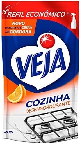 veja desengordurante refil 400 ml laranja