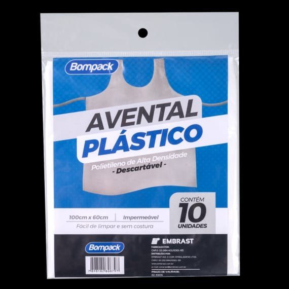AVENTAL  DESCARTAVEL PLASTICO  