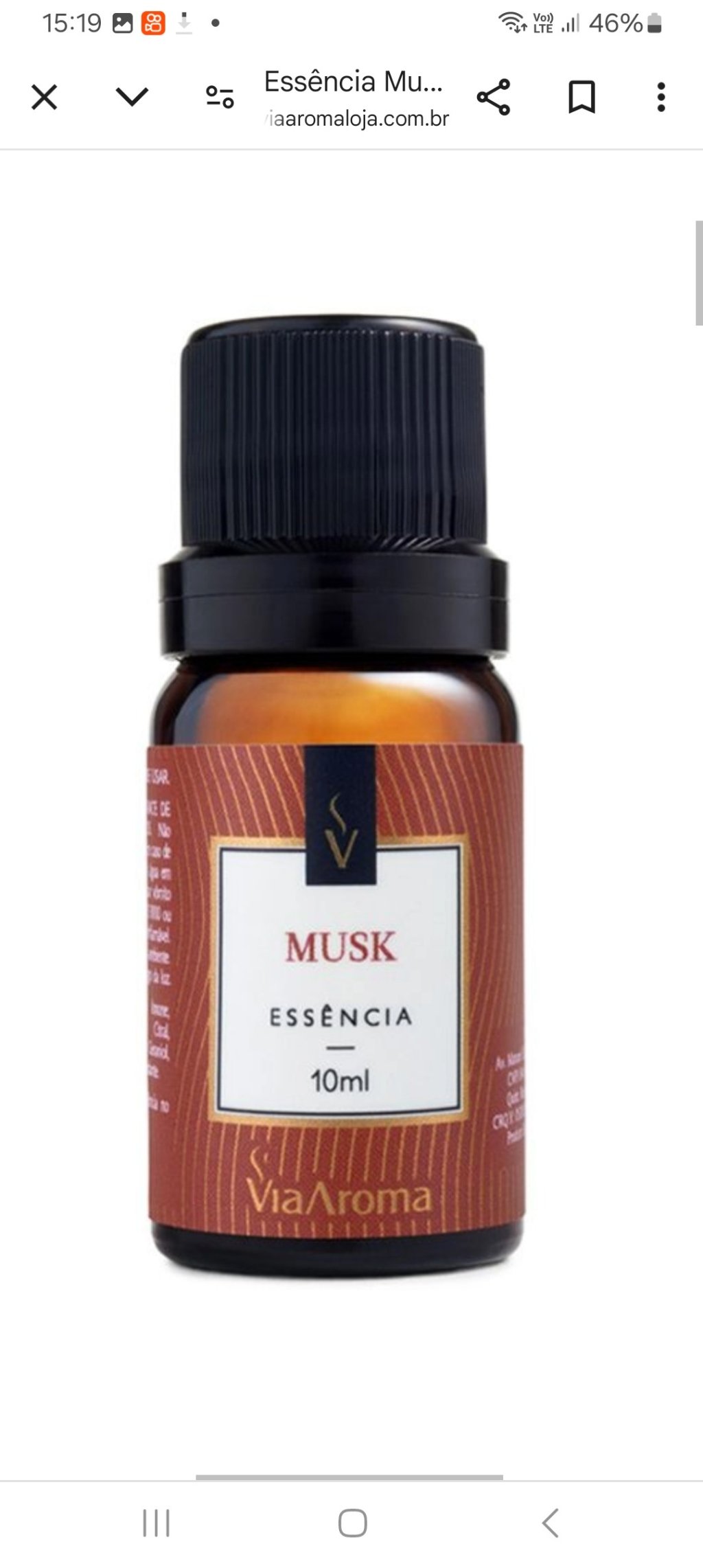 Essencia Musk via aroma 10ml