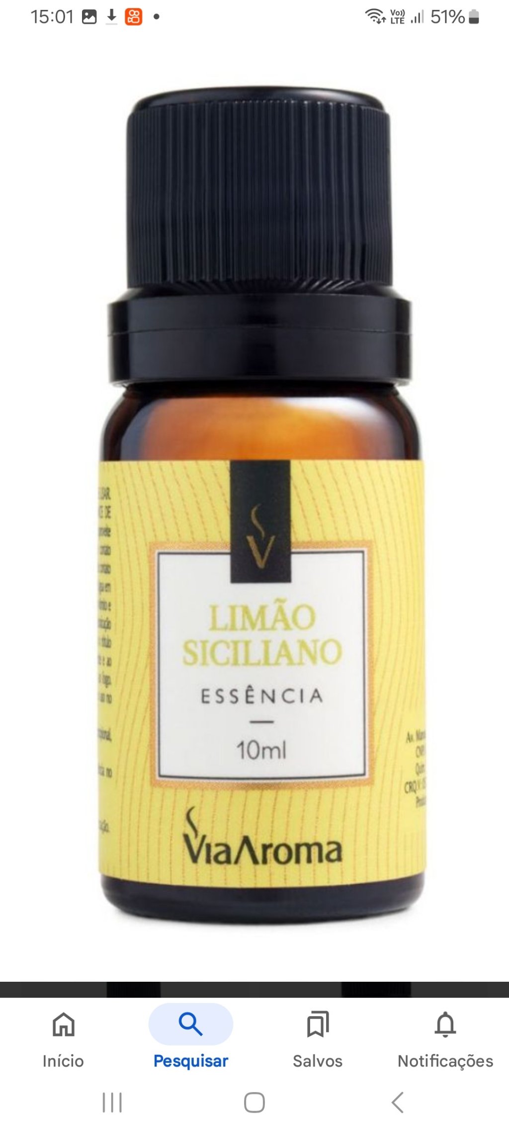 Essencia limão siciliano 10ml