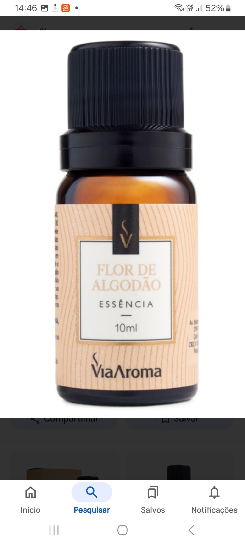Essencia flor de algodão 