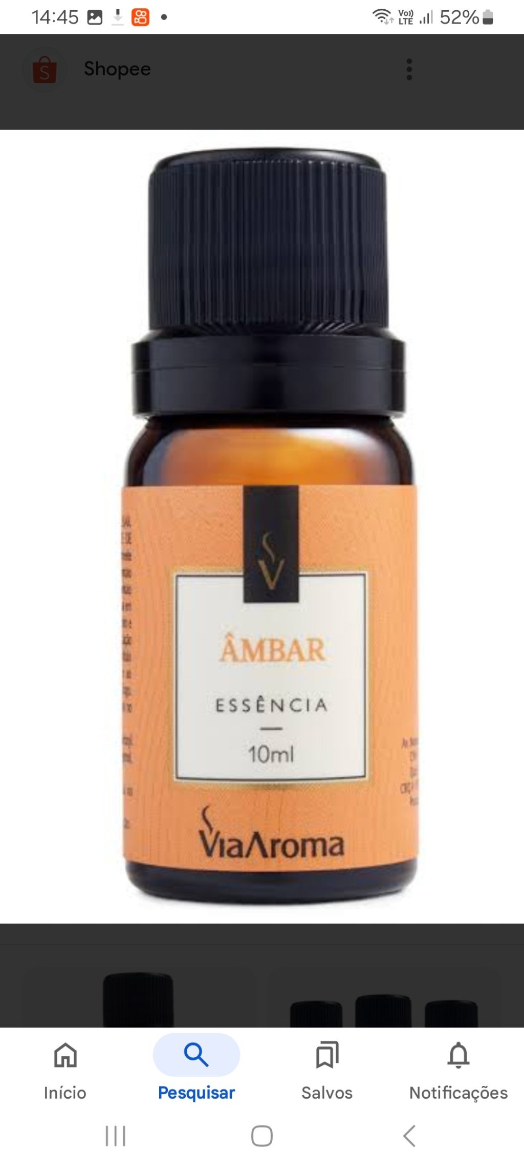 Essencia âmbar 10ml