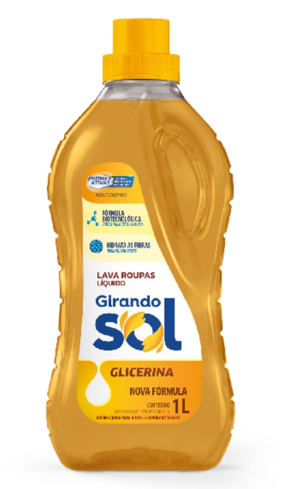 lava roupas  liquido glicerina 1 lt girando sol