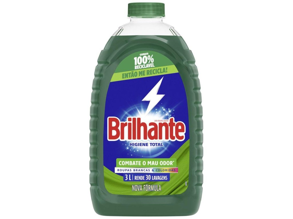 lava roupas liquido brilhante 3 l higiene total