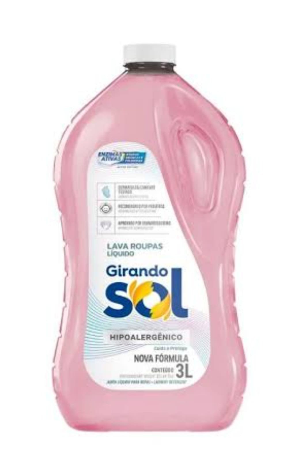 lava roupas brilhante 3l hipoalergenico