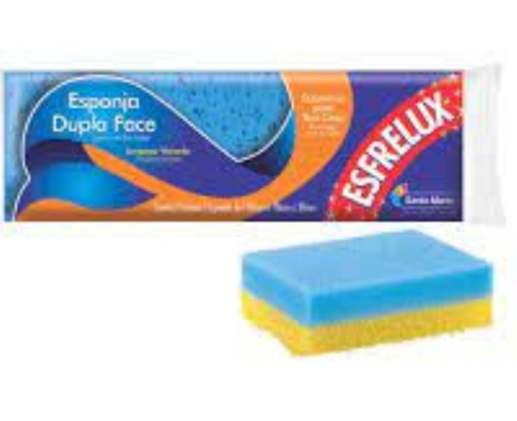 esponja dupla face esfrelux