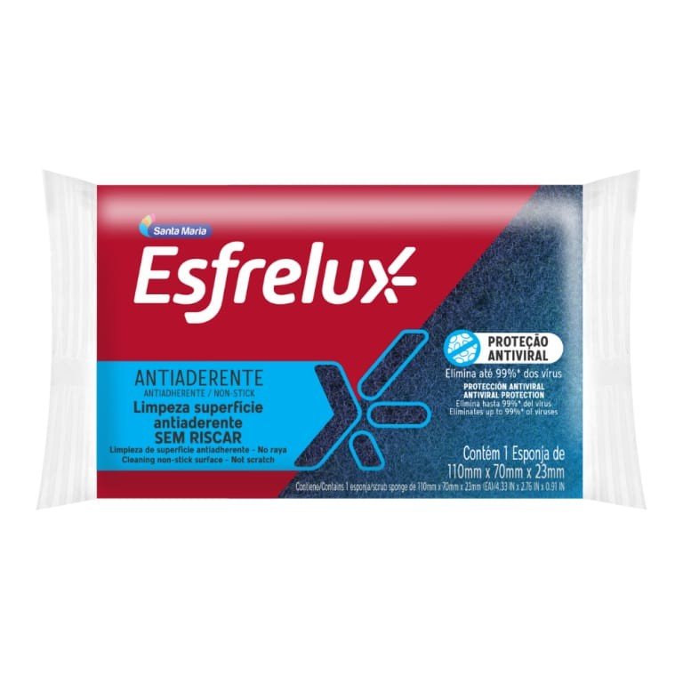 esponja esfrelux antiaderente azul