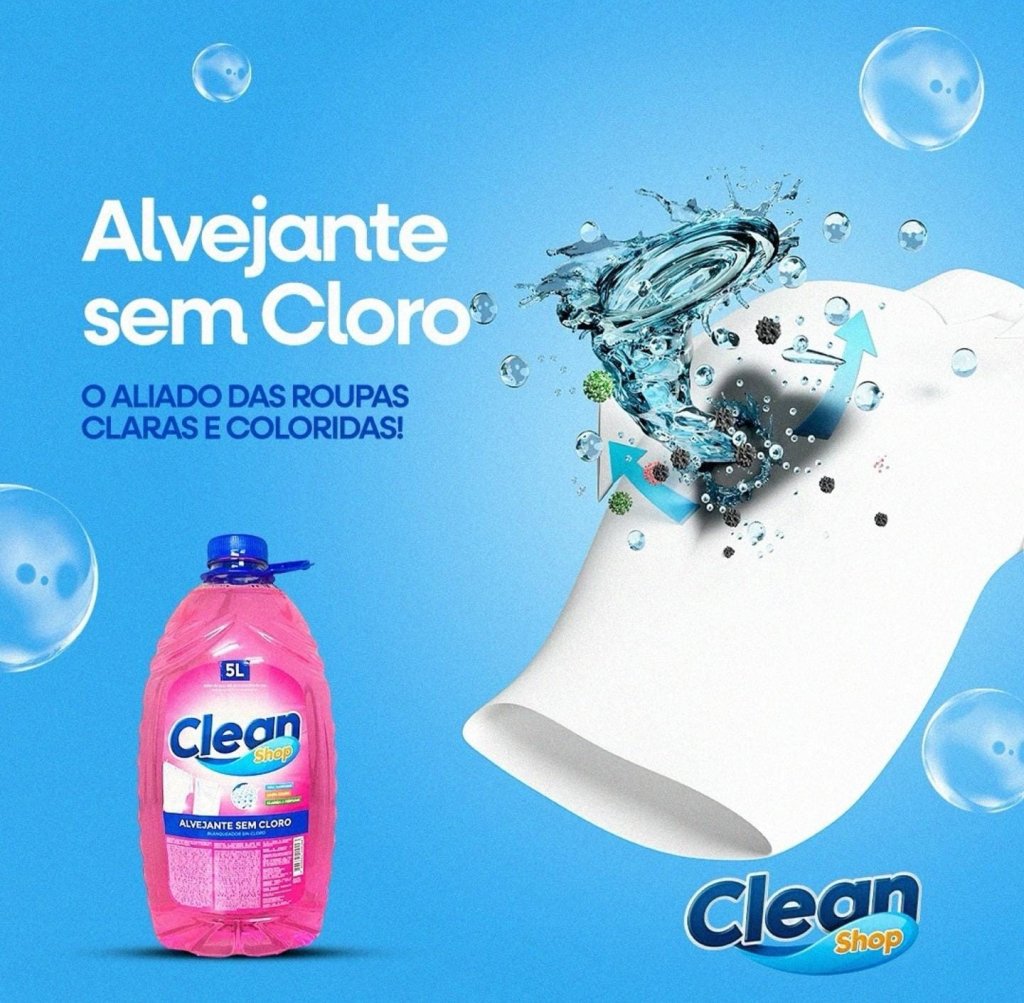 ALVEJANTE SEM CLORO CLEAN SHOP