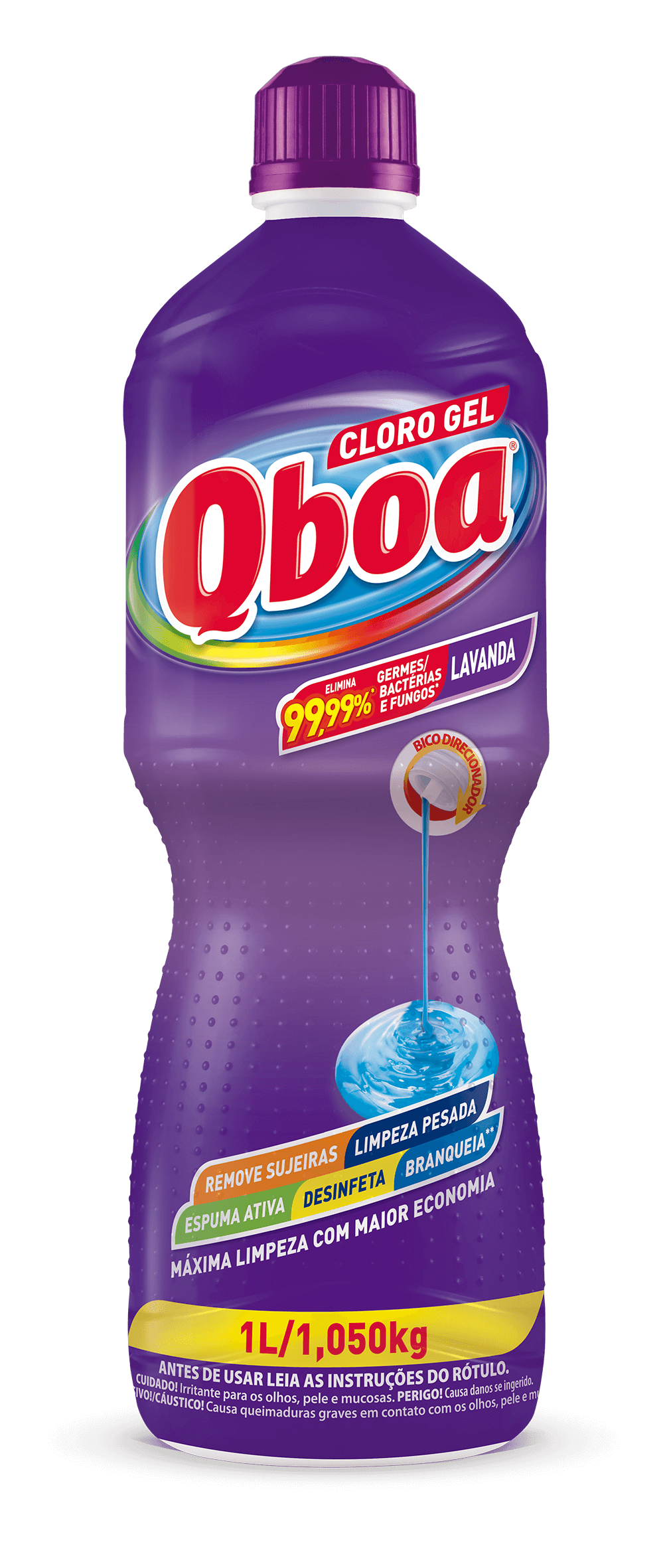 Cloro gel Qboa 1L lavanda 