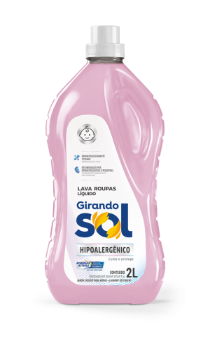 Lava roupas girando sol hipoalergico 3L 