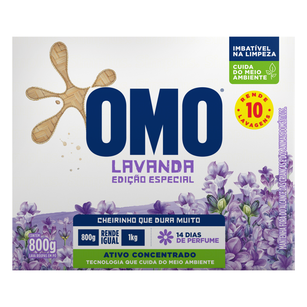 SABAO EM PO OMO FRAGANCIAS 800G