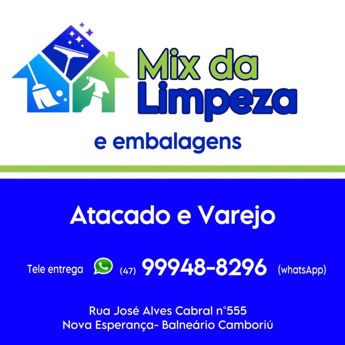 MIX DA LIMPEZA E EMBALAGENS