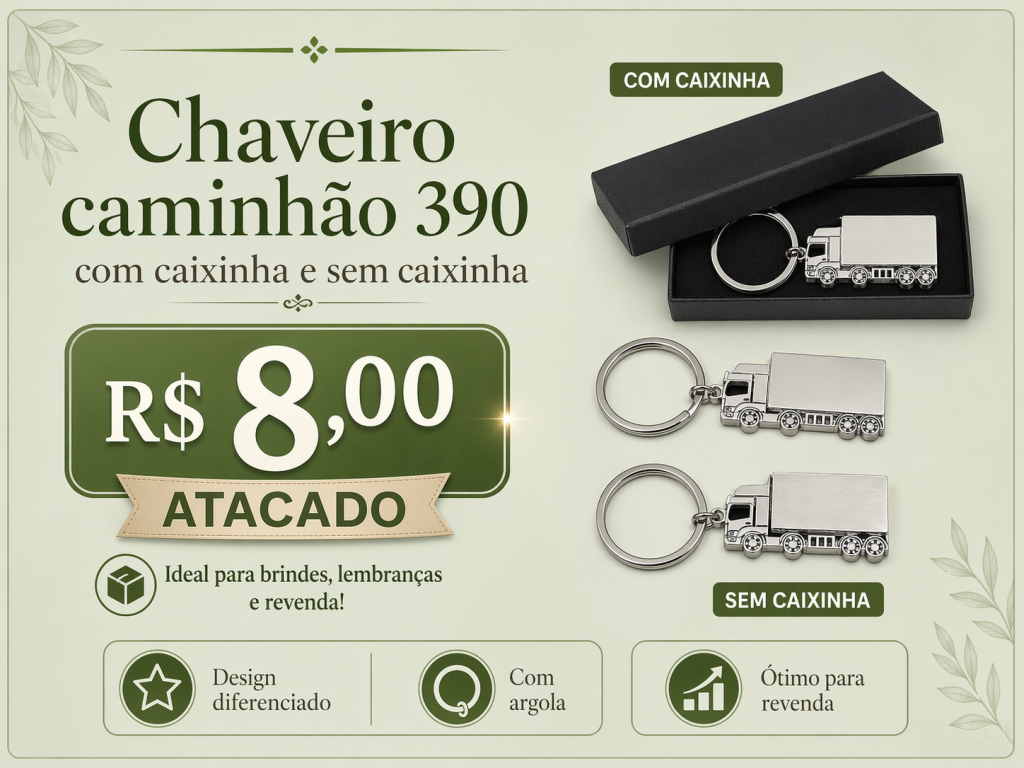 Chaveiro Caminhão 390 Com Argola Atacado