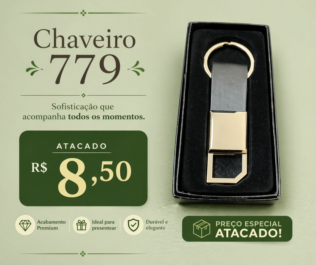 Chaveiro 779 Premium no Atacado por R$ 8,50