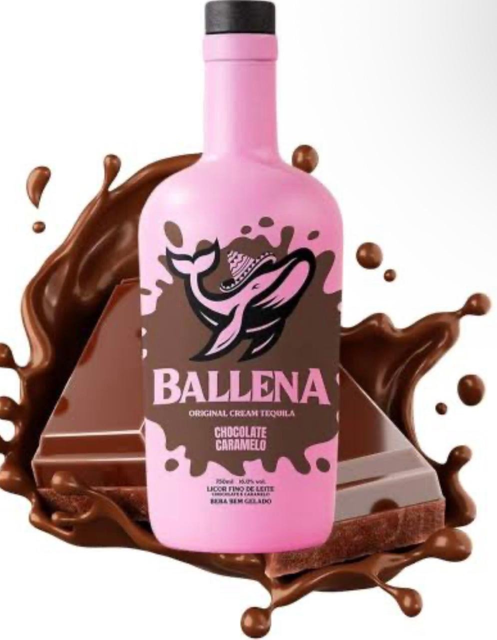 Licor Ballena Chocolate E Caranelo 750ml
