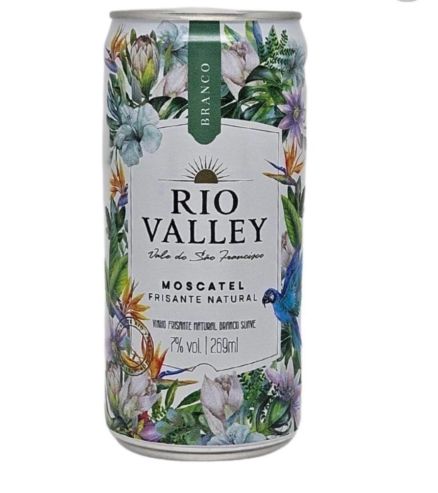 Vinho Lata Frisante Rio Valley Moscatel Branco 269 Ml