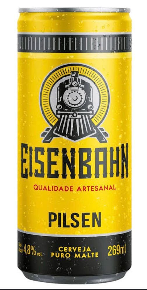 Cerveja Pilsen Eisenbahn Lata 350ml Sleek