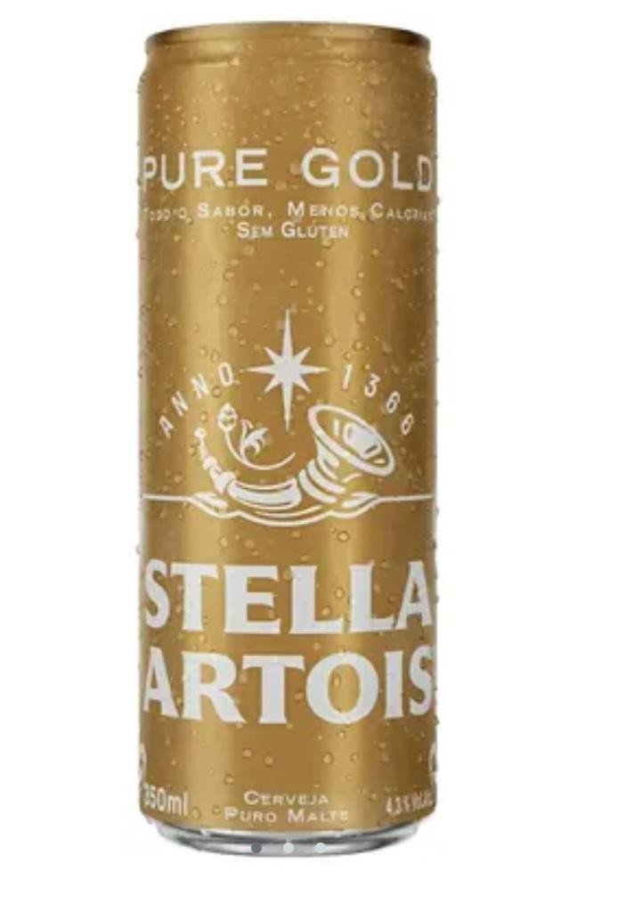Cerveja Stella Artois Pure Gold Lata 350 Ml