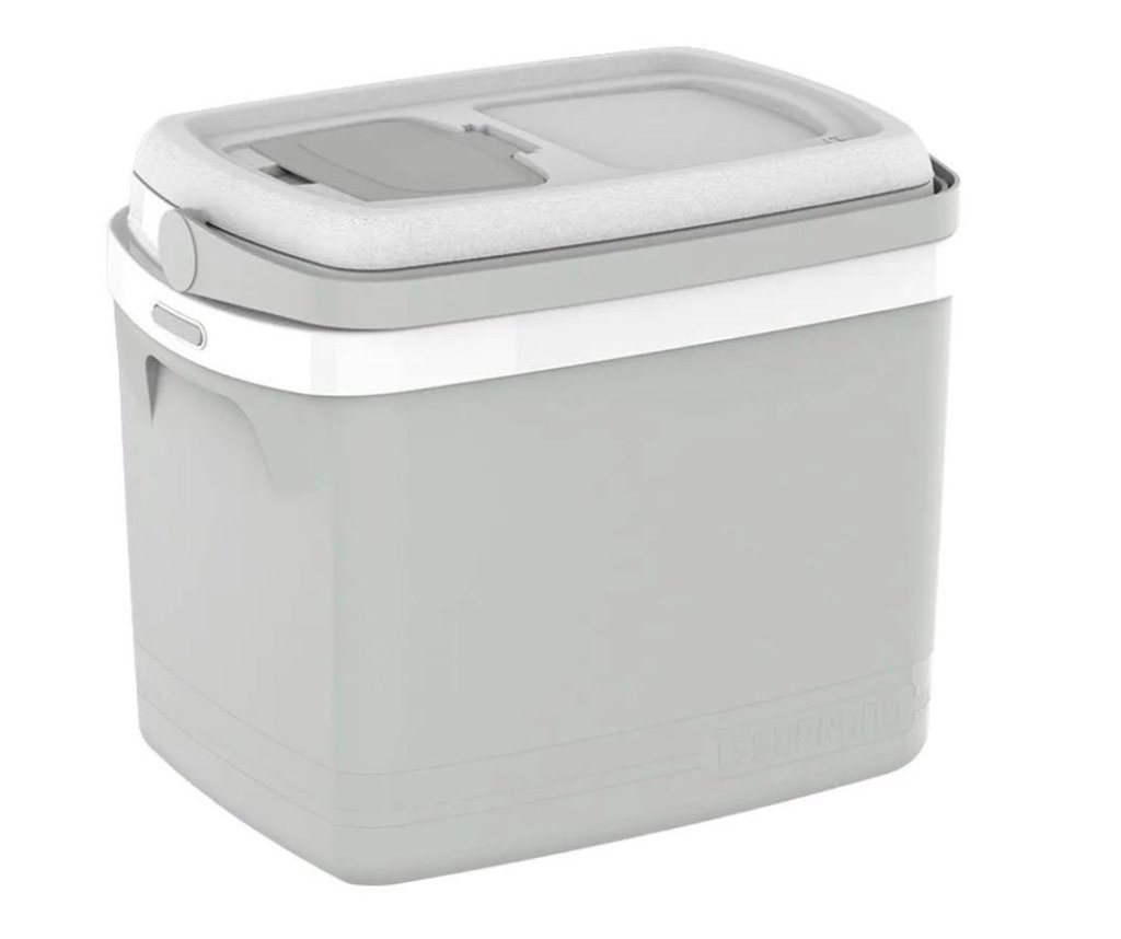 Caixa Térmica Cooler 32l Cinza Claro - Soprano