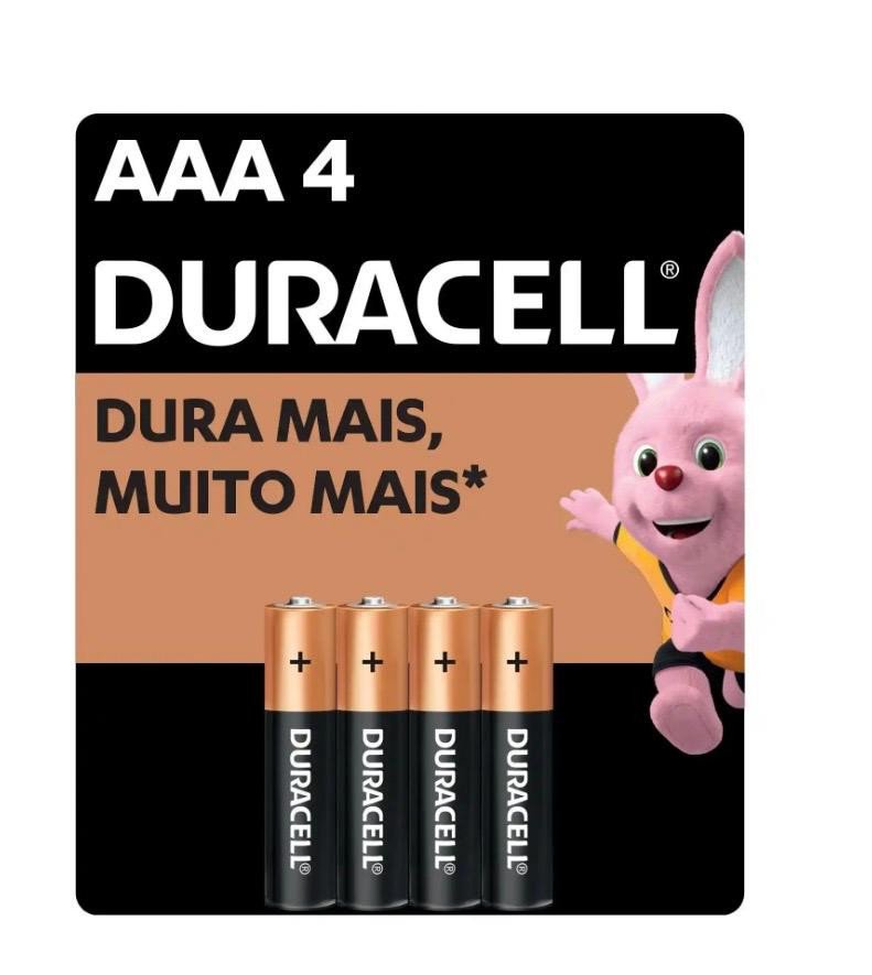 Pilha Alcalina Duracell Aaa Pr Anti C/4