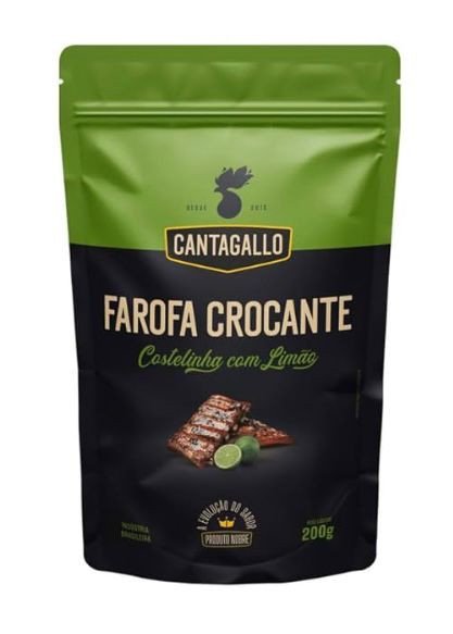 Farofa Crocante De Costelinha Com Limao 200g Cantagallo