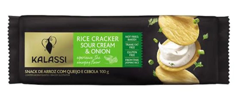 Snack Tai Kalassi Rice Cracker Sour Cream E Onion 100g. - Und