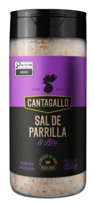 Sal De Parrilla E Alho 250g Cantagallo