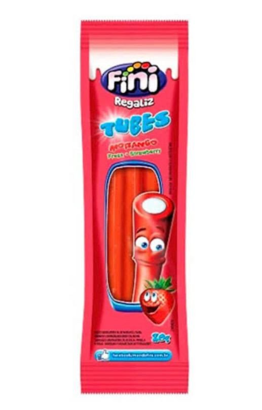 Fini Gulos Dp Tubes Morango 17g