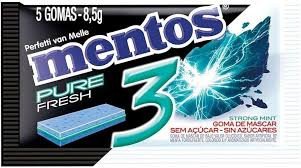 Mentos Chiclete Pure 3+ Strong 8g