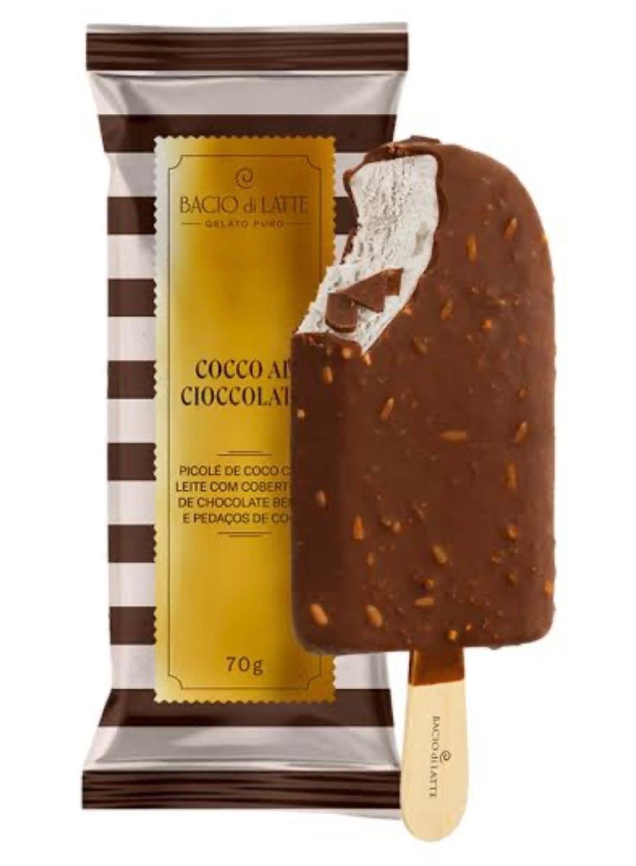 Picole Gelato Bacio Latte 70g Cob Cocco