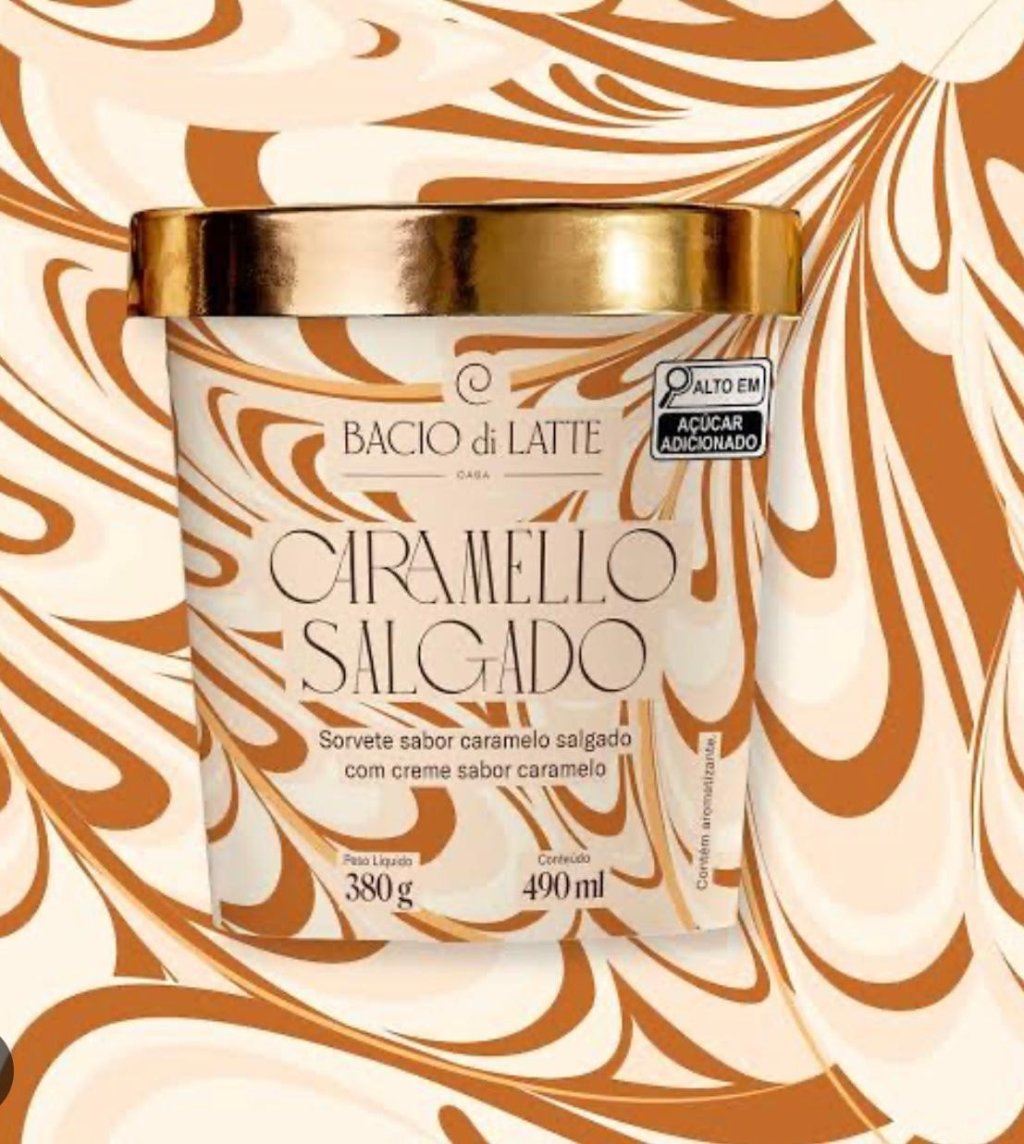 POTE GELATO BACIO DI LATTE 490ML CARAMELO SALGADO
