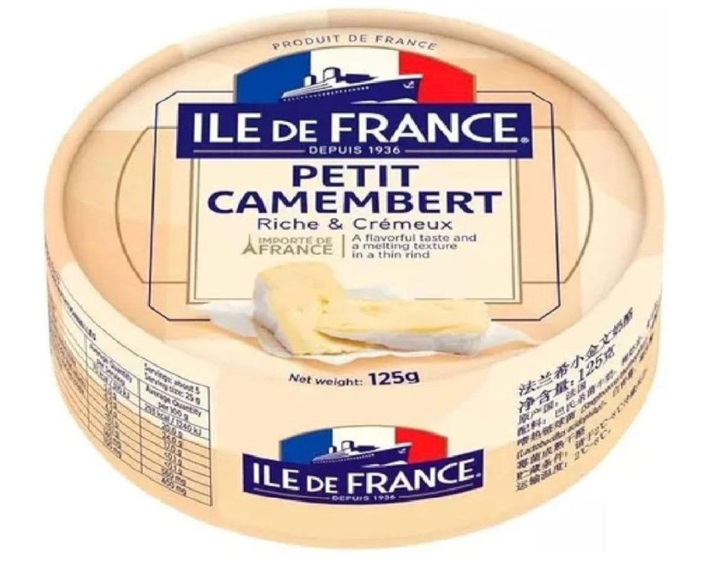 CAMEMBERT ILE DE FRANCE 125G QUEIJO