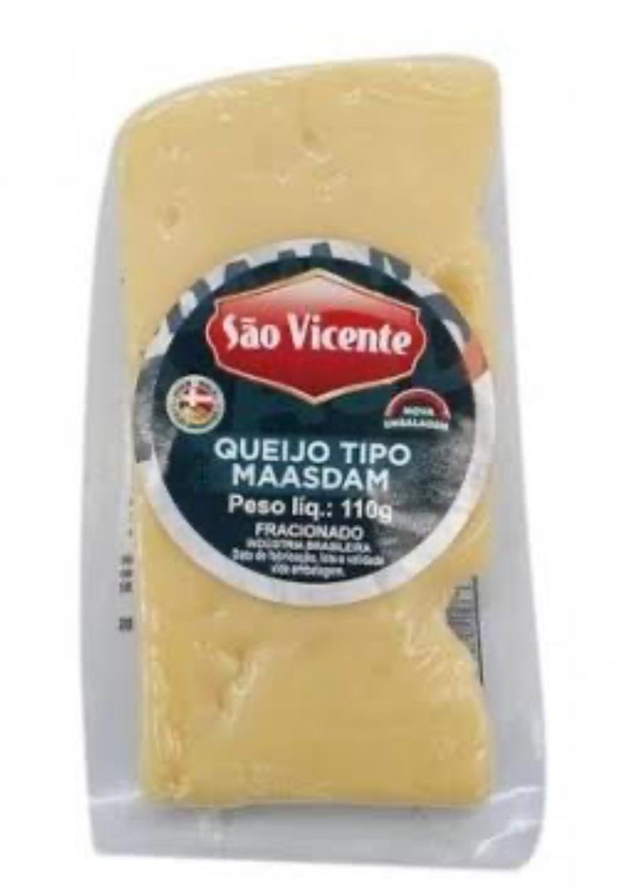 Queijo Maasdam São Vicente 110g Skin Pack